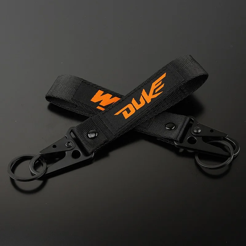 

Newest Motorcycle Accessories Double-Sided Embroidery Keychain Key Ring Chain Keyring For Duke 125 390 690 200 RC390 RC200 RC125
