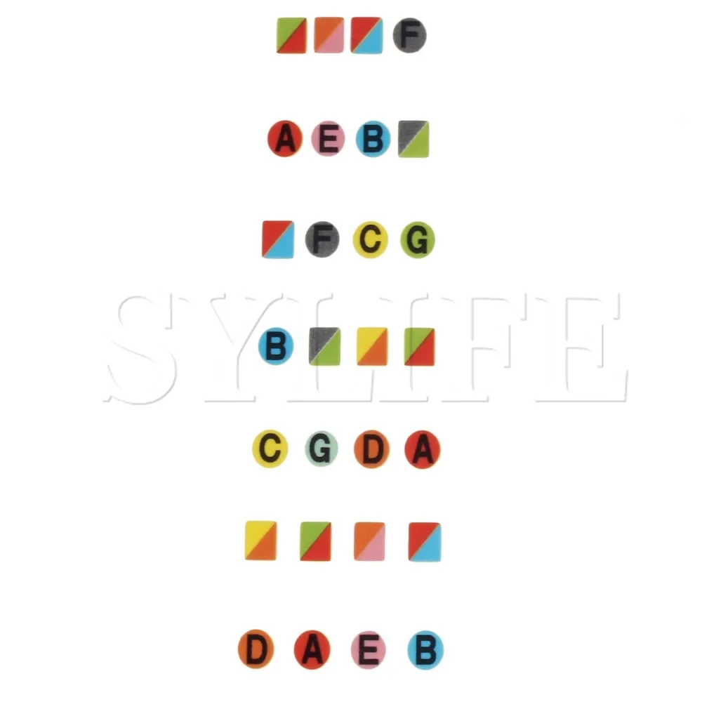 Инструмент для обучения начинающим скрипкам цветные наклейки скрипки 4/4|Детали и