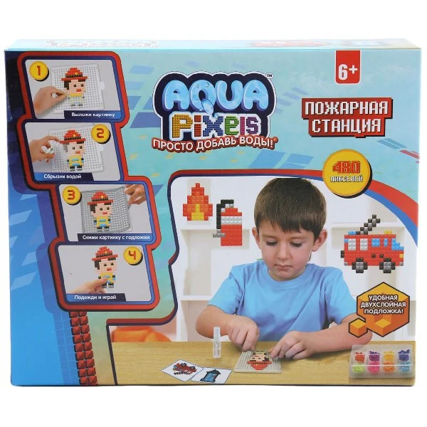 Набор для творчества 1 Toy Aqua Pixels квадрат. детали 480 дет ''Рыцарский турнир''