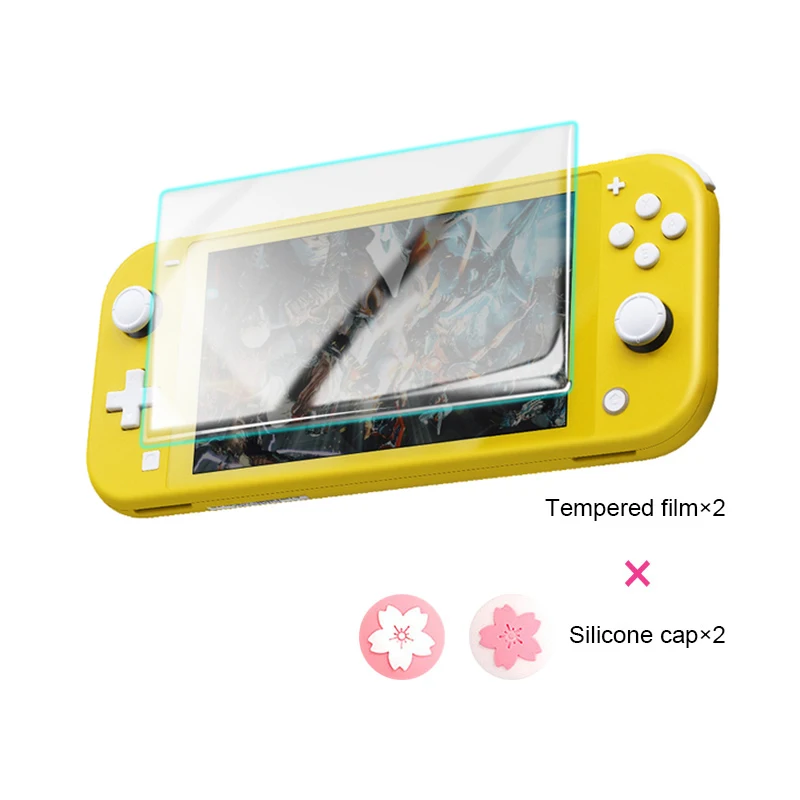 Милый розовый чехол DATA FROG для Nintendo Switch Lite защитная пленка экрана колпачки захвата