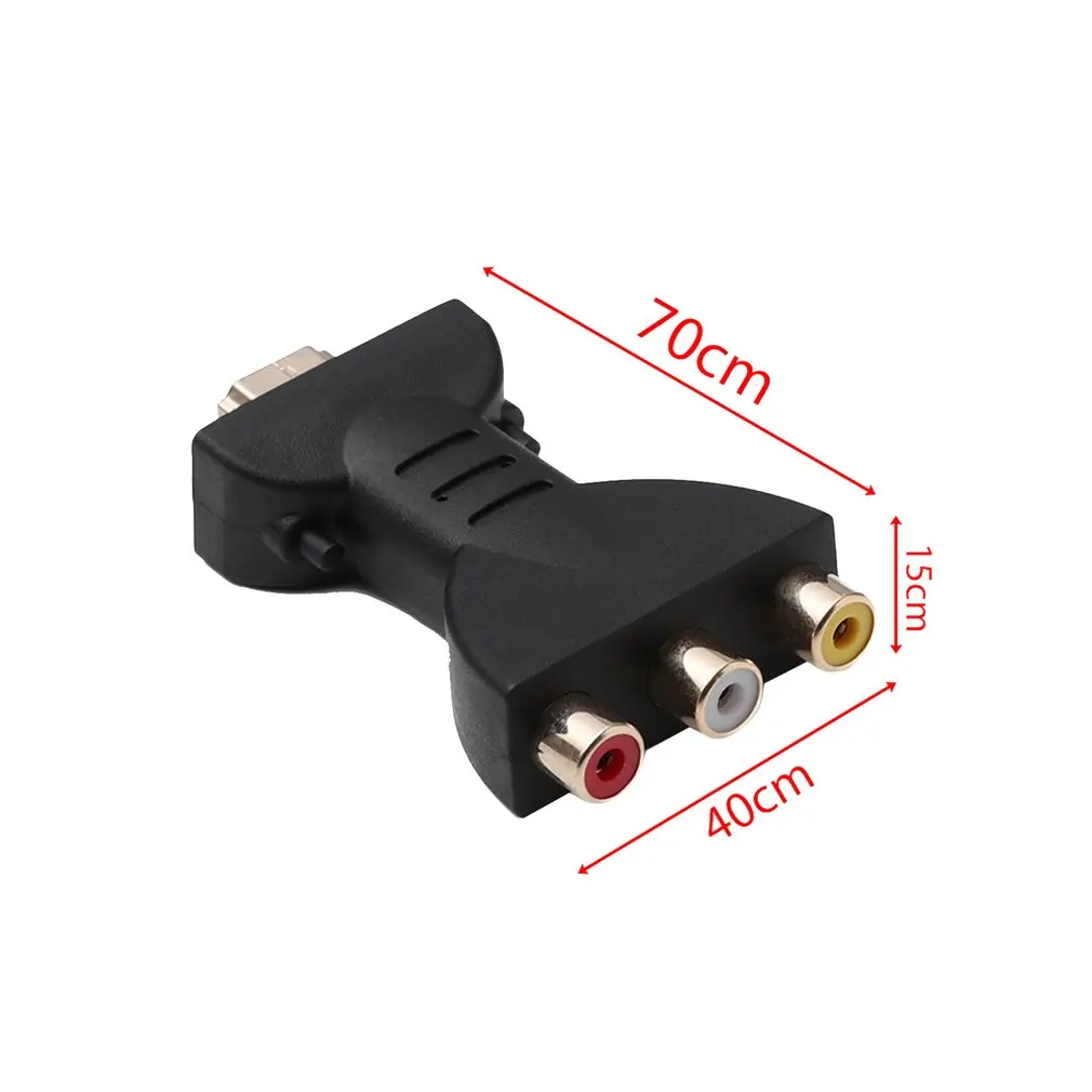 

AV Digital Signal HDMI To 3 RCA Audio Adapter Component Converter Video For PC Projector Tablet Computers