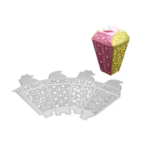 Cutting DiesThree-dimensional Gift Box / Three-dimensional Box / Candy Box Metal Stencil For Card Making Happy Birthday Dies New