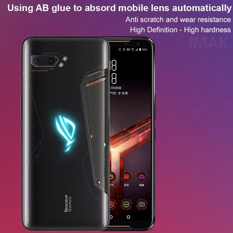 2 шт. пленка для объектива Asus ROG Phone II ZS660KL Rog | Мобильные телефоны и аксессуары
