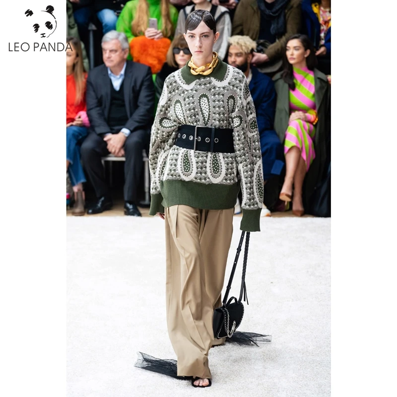 Новый осенний свитер с открытыми плечами Женский пуловер Теплый Зимний вязаный