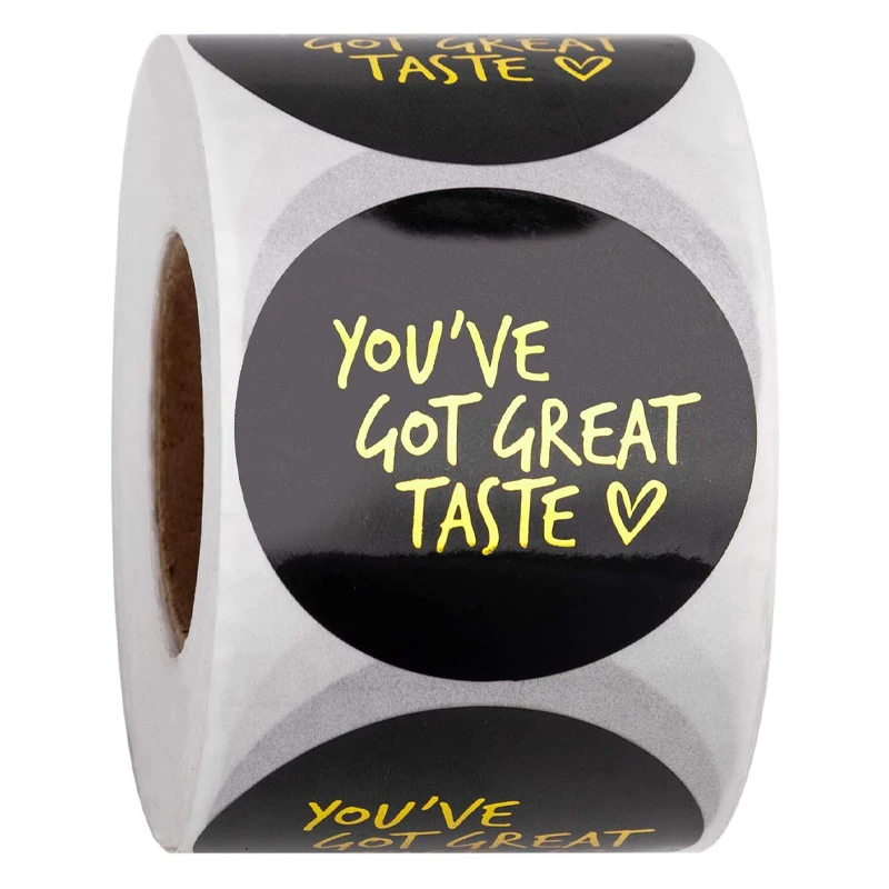 

You've Got Great Taste Stickers for Business Handmade Thank You Sealing Gold Foiled Labels Wedding Gifts Decoration Party Decal