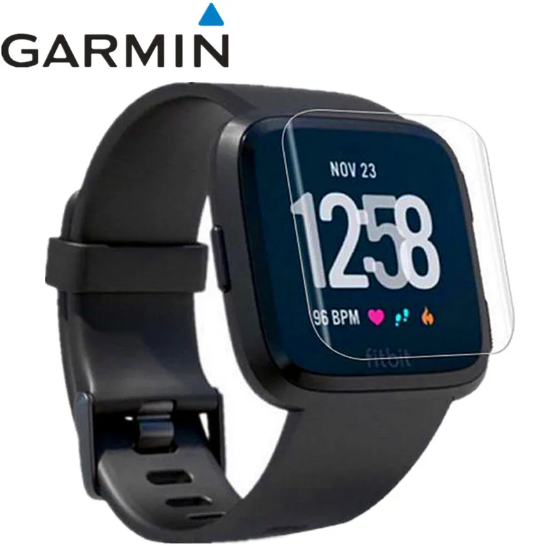 

3 Pcs Watch screen protector for Fitbit Versa watch Bracelet protective film HD anti-scratch electrostatic film PET film Glass