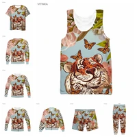 vitinea new 3d full print tiger t shirtsweatshirtzip hoodiesthin jacketpants four seasons casual w07
