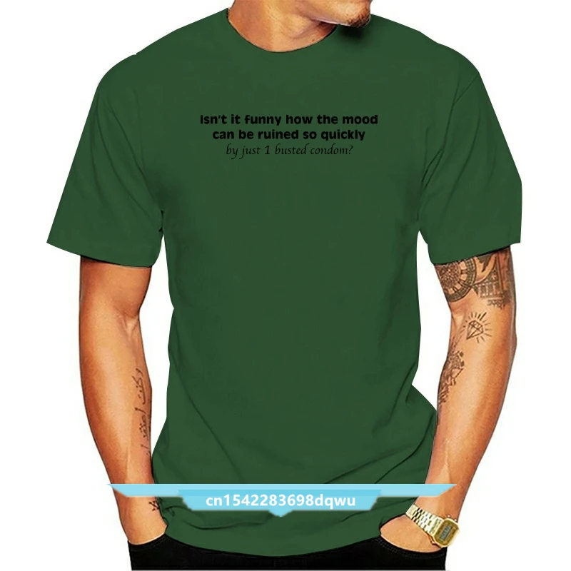 

One Busted Condom Adult Regular Fit T-Shirt