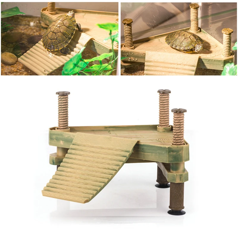 Пластиковый резервуар для черепахи плавающий остров скалолазания товары