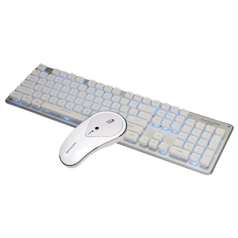

67JA Беспроводная трендовая клавиатура и мышь, комбинированный эргономичный дизайн для компьютера, настольного ПК, ноутбука, развлечения Plug ...