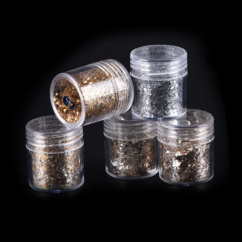 1 баночка/коробка 10 мл 3D светильник для ногтей фиолетовый розовый смешанный Блеск