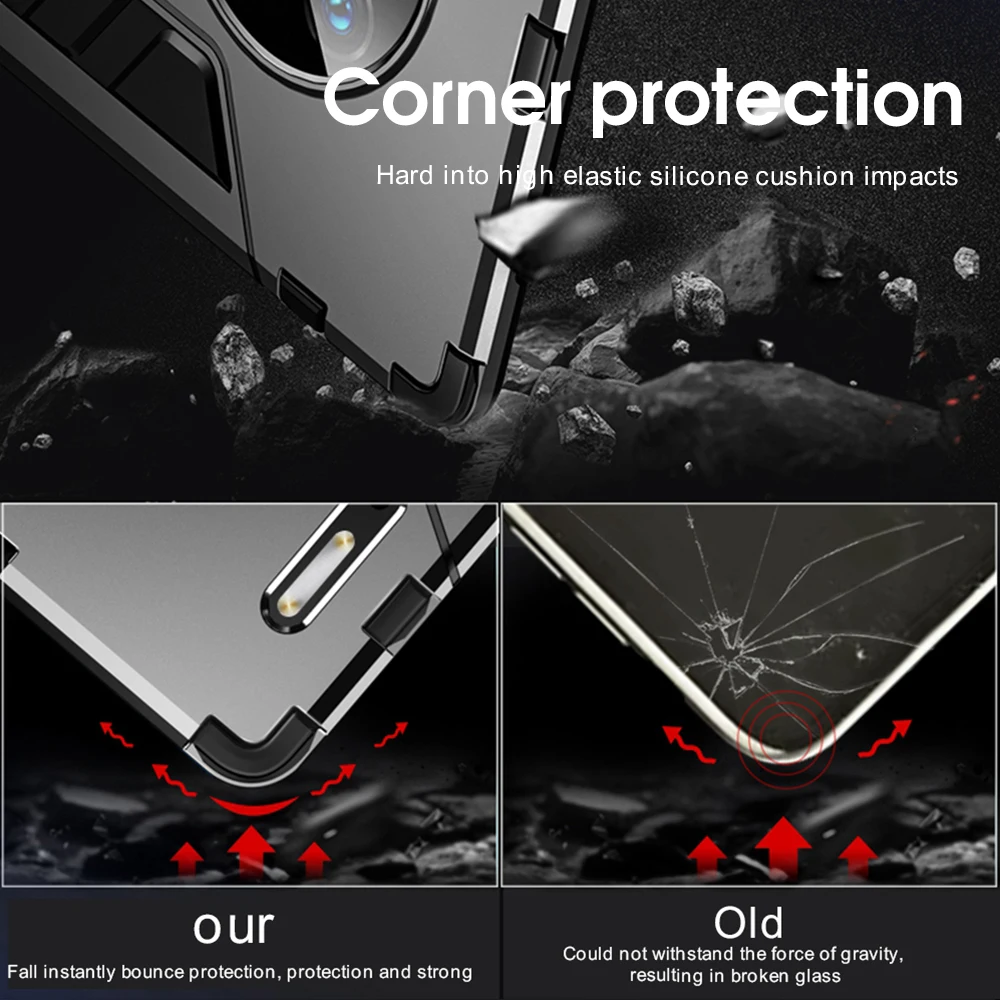 Роскошный геометрический чехол для телефона с держателем huawei P20 P30 Lite mate 20 30 Pro