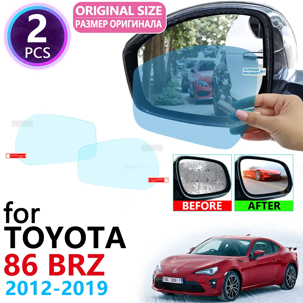 

for Toyota 86 GT86 FT86 Scion FR-S Subaru BRZ 2012~2019 Full Cover Rearview Mirror Anti-Fog Rainproof Anti Fog Film Accessories