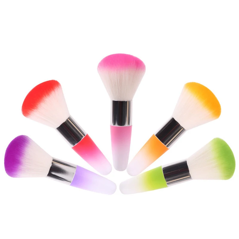 Nail Cleaning Nail Tool Dust Brush Nail Art Care Manicure Dust Cleaning Brush Nail Soft Brush Long Handle Brush Dust Sweep