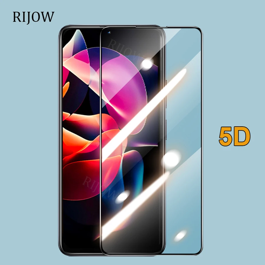 

Оригинальное 5D стекло RIJOW для Xiaomi Redmi Note 11 Pro Note11 Закаленное стекло Защитная пленка для экрана 3D полное покрытие ультратонкое Plus