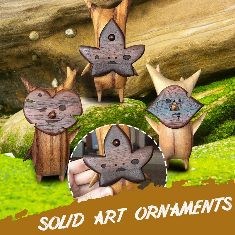 

Деревянные эльфы, милые настольные украшения, резные деревянные лесные эссенции, милые украшения, художественные украшения, твердые художе...