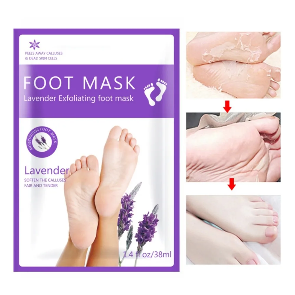 Лавандовая маска для ног отшелушивающая младенцев обновленная ультра мягкая
