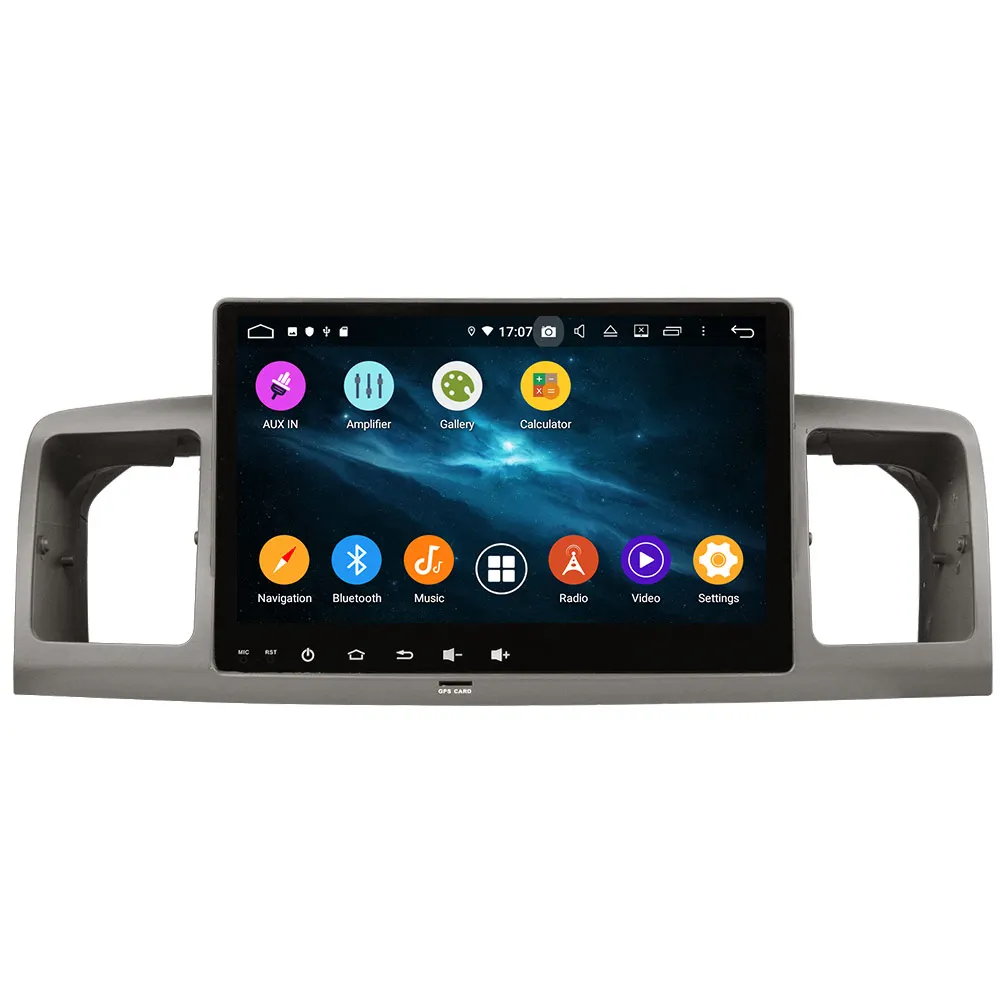 Android 2001 DSP автомобильный радиоприемник с навигацией GPS плеер для Toyota Corolla