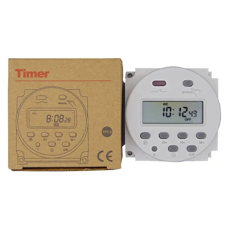 

timer 220V 110V 24V 12V CN101A Digital LCD Power Timer Programmable Time Switch Relay 16A CN101