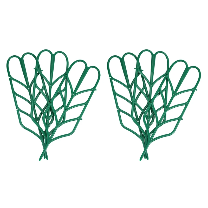 

6Pcs Mini DIY Leaf Shape Garden Trellis Plants Lattice Pots Supports For Climbing Plants Potted Vines Ivy Cucumbers