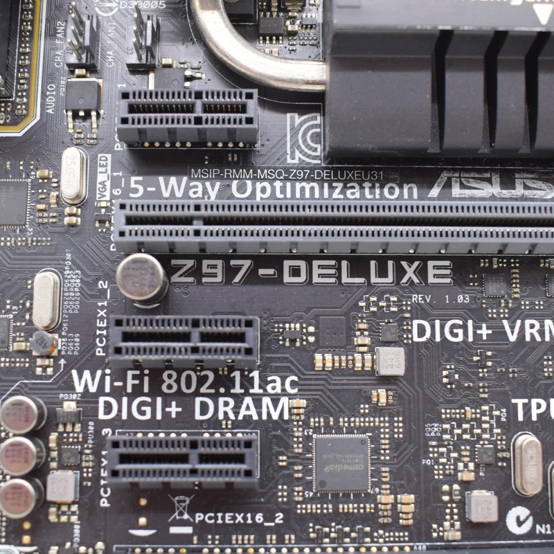 Billig Z97-DELUXE Für Asus Desktop Motherboard LGA 1150 DDR3 Z97 I7 I5 I3 USB 3,0 SATA3 Spiel Pc Motherboard