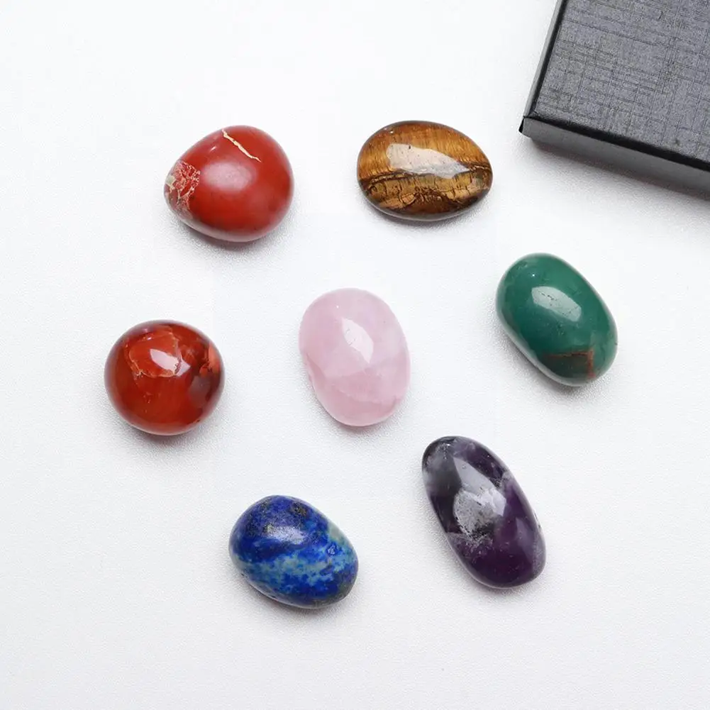 

7 шт., набор из натурального камня, 7 цветов