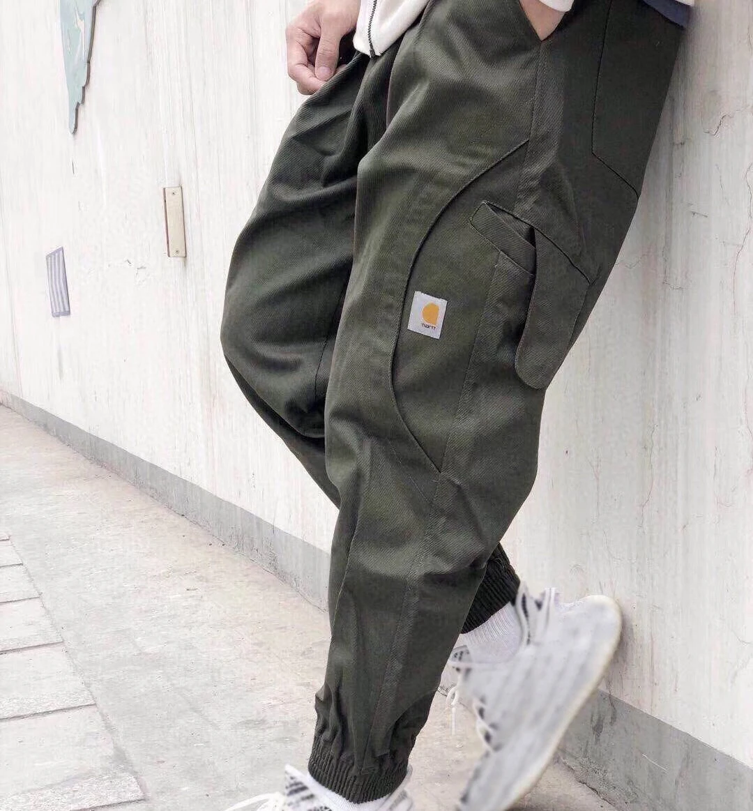 

2020 Summer New Trendy Brand Multi-pocket Couple Tooling Leggings