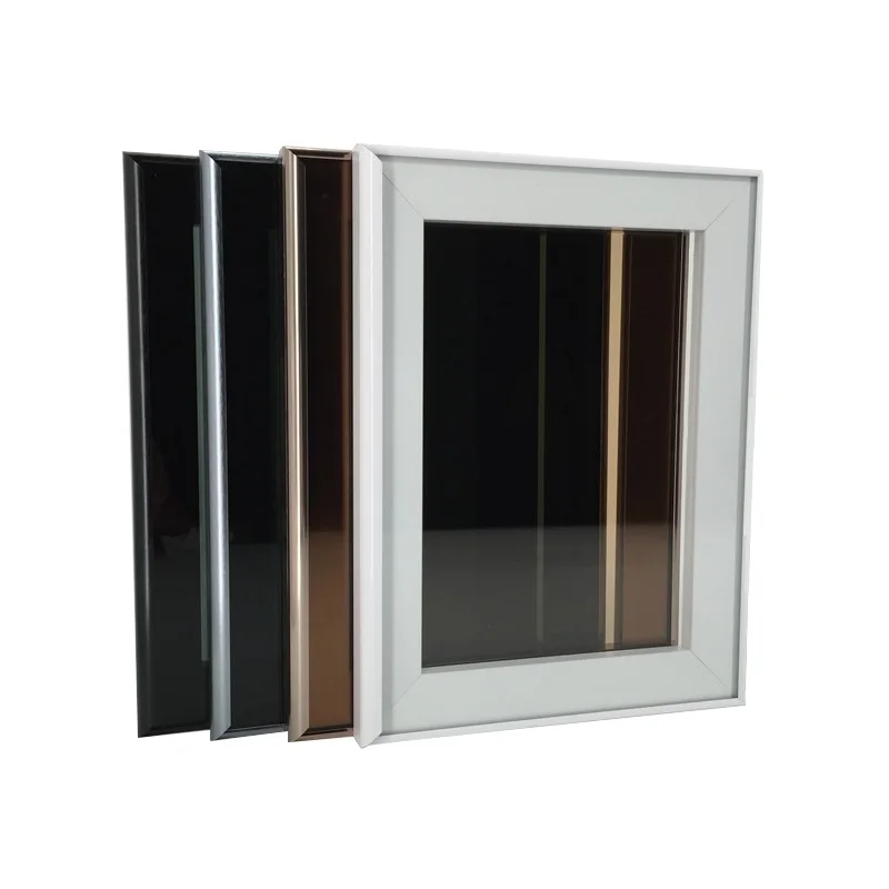Популярные Заказной Алюминий рамка Кухня шкафа стеклянные дверцы доступны в