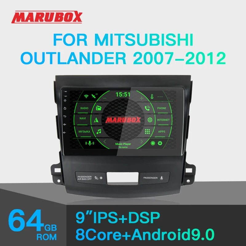 Штатная магнитола для Mitsubishi Outlander xl /4007 MARUBOX TK900 Штатное головное устройство