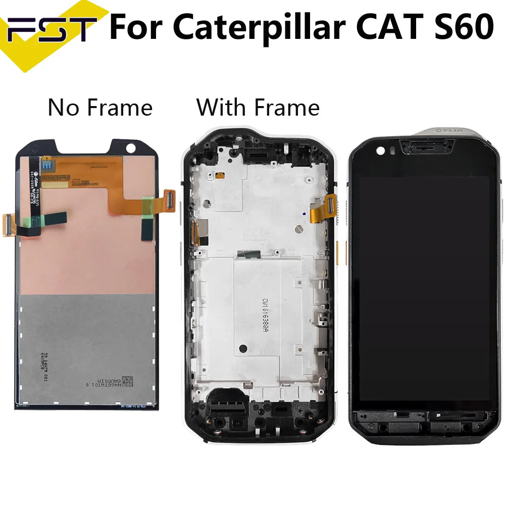 4,7 zoll Für Caterpillar CAT S60 LCD Display + Touch Screen Digitizer Montage mit Rahmen Ersatz Teile + Werkzeuge