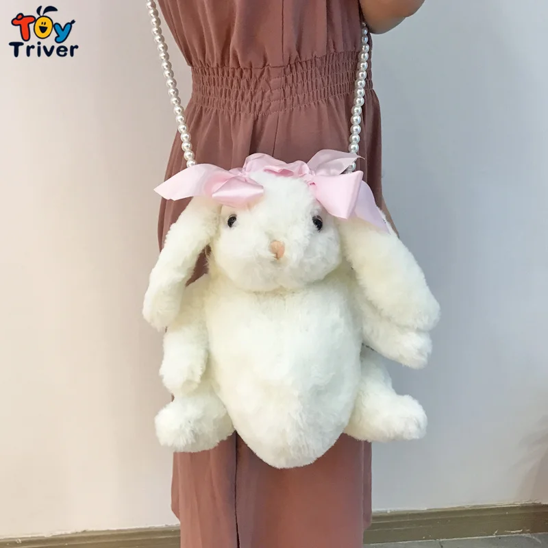 

Милый кролик, кролик, плюшевая игрушка, мягкие животные, кросс-боди, сумка через плечо, кошелек для монет, Детские милые игрушки для девочек, ...