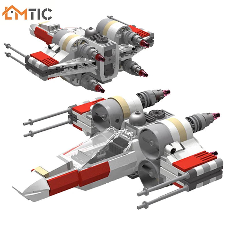 

Конструктор Star Plan Battle X Wing, самолёт, бойцов, Разрушитель MOC, конструктор «сделай сам», сборные кирпичи, игрушка для детей, Коллекционирование, ...