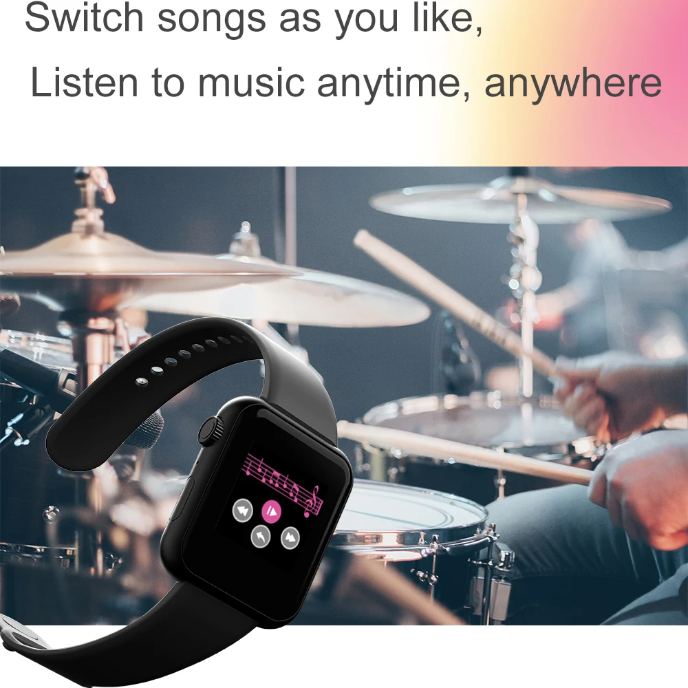 V6 Smart watch Heart Rate Blood Pressure 1.54inch Bluetooth Call IP67 Waterproof Sport Fashion P8 Pro Watch | Электроника