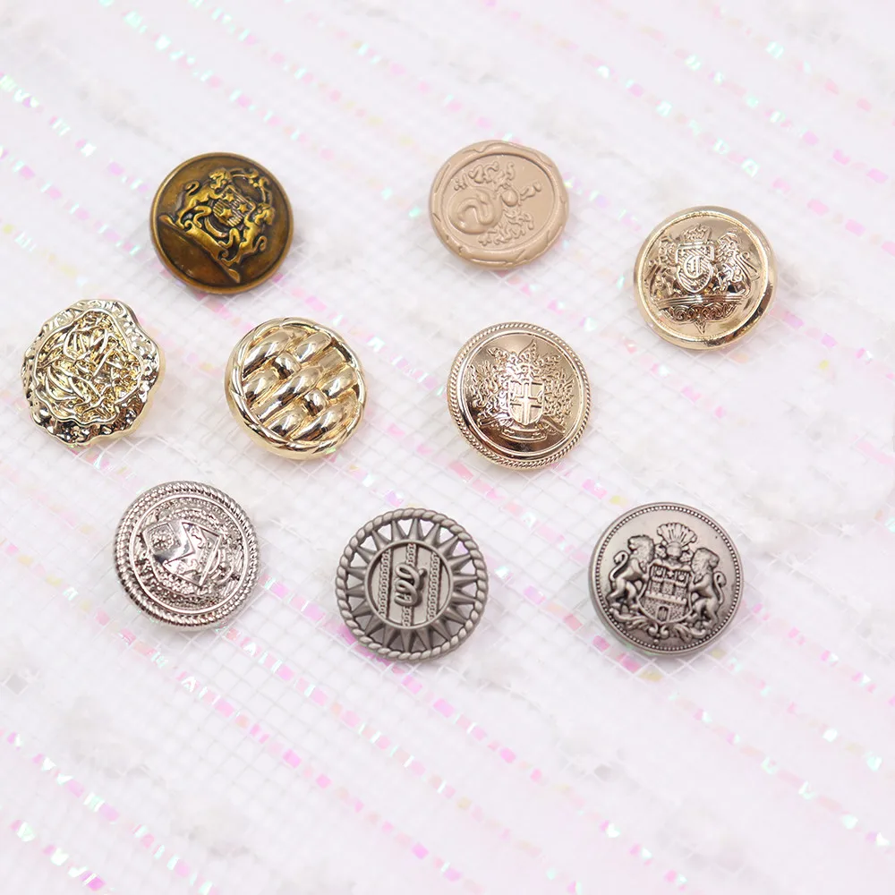 

Metal Buttons Clothes Decoration Clothing Accessories High Quality 10Pcs／Lot 18mm Buttons X-121