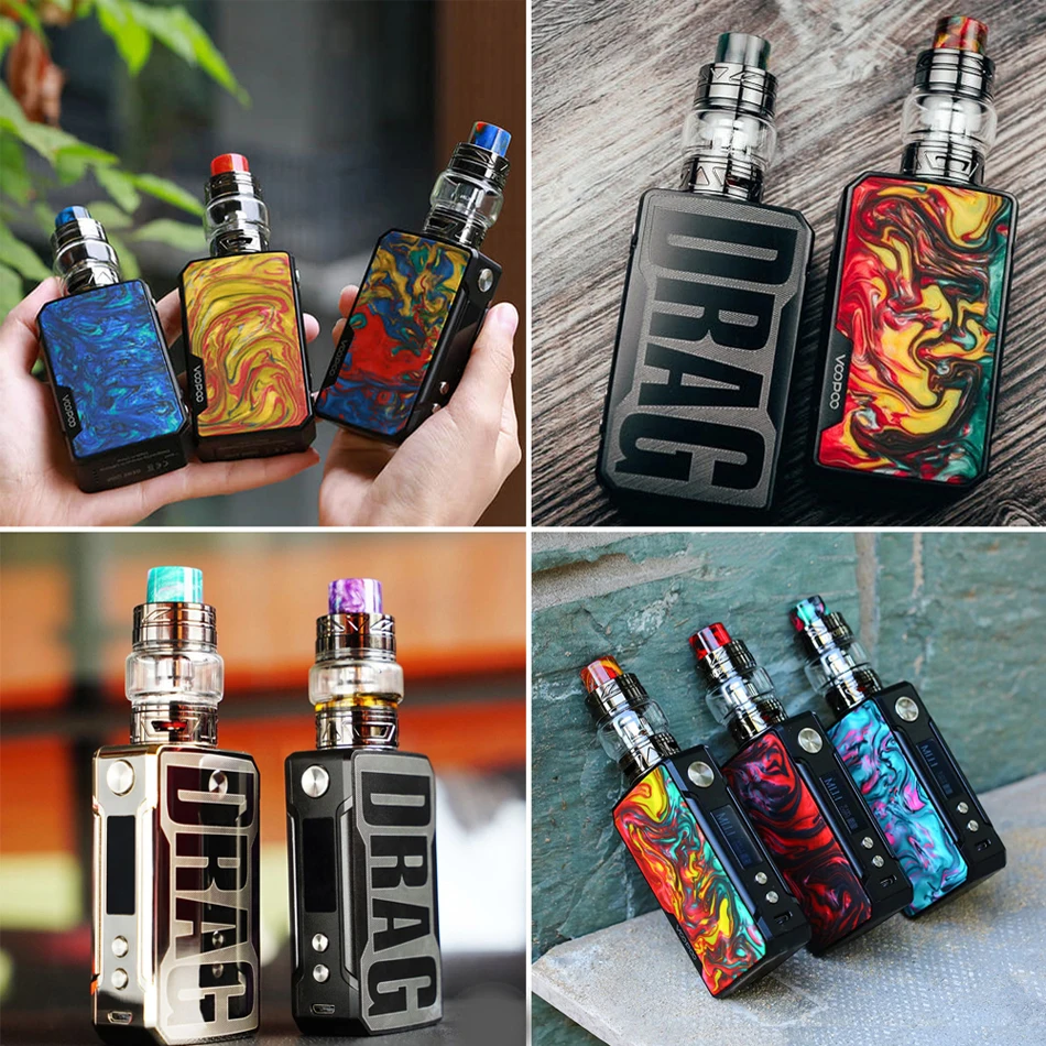 Набор электронных сигарет Voopoo Drag 2 Kit испаритель Vape Box Mod 177W электронная сигарета