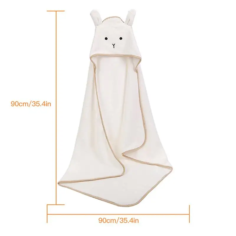 

Polyester Cotton Kid Bathing Towel Cartoon Baby Bathrobe Water-Absorbing Child Washcloth