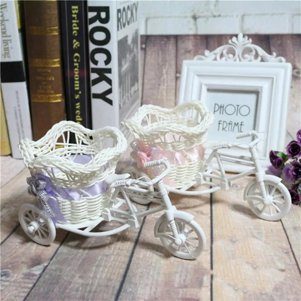 Пластиковый трехколесный велосипед 1 шт. дизайнерская корзина для искусственных