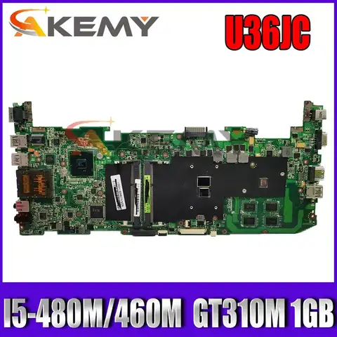 U36JC I5-480M/460M CPU GT310M 1GB N11M-GE2-S-B1 материнская плата REV 2,0 для ASUS U36JC U36J U36 протестированная Материнская плата ноутбука 100% ОК