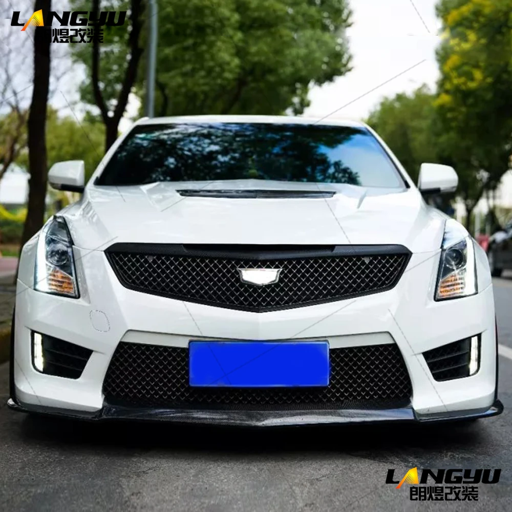 Для Cadillac ATS Coupe Sedan 2013 2014 2015 2016 2017 2018 2019 V полипропиленовый Комплект кузова бампер