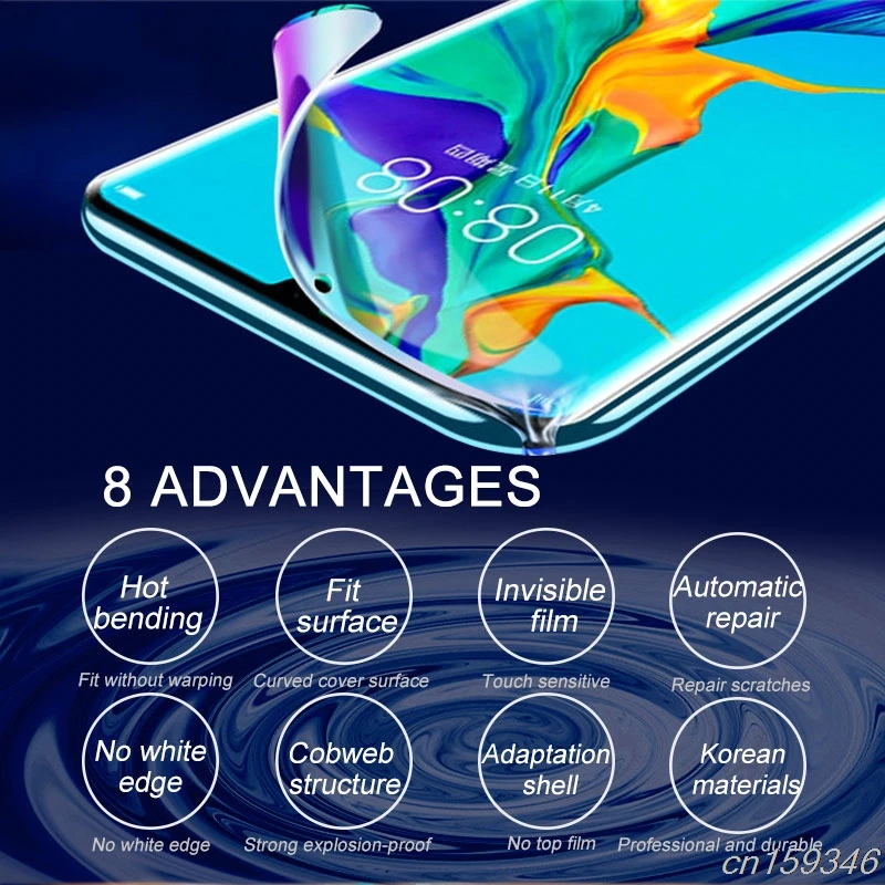 Гидрогелевая Защитная пленка для Huawei Honor 9X 9A 9C 9S 8X 8A 8C 8S 9i 10i 20i 20S Play не