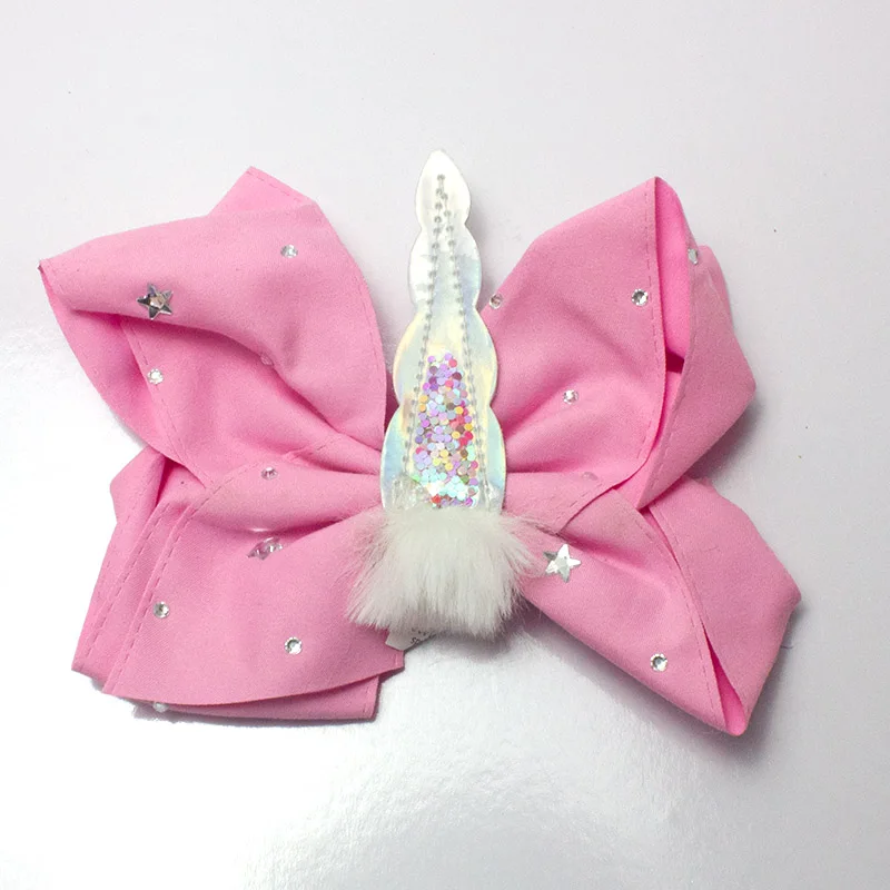 

XZP Kids Handmade Unicorn Bow Hair Clips Princess Flower Hairpins Baby Girls Hair Accessories