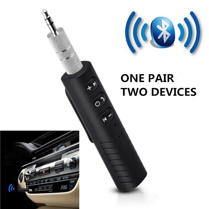 Bluetooth приемник с аудиозажимом разъем 3 5 мм AUX адаптер музыкальный автомобильный