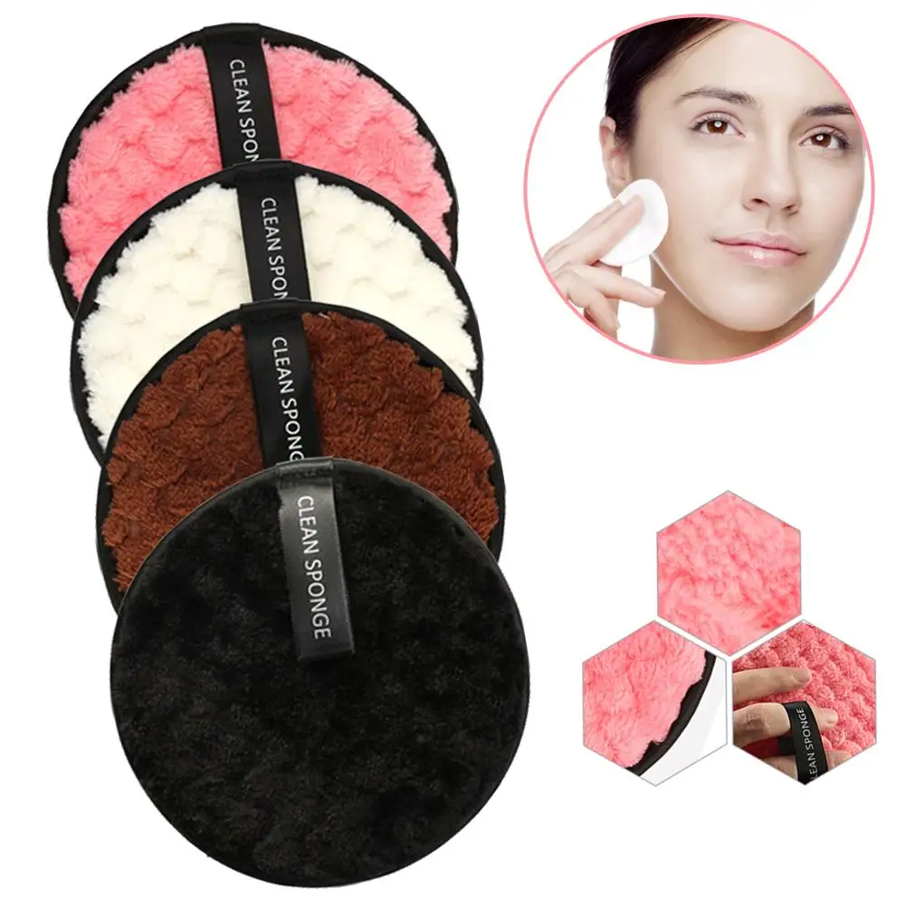 4 шт. цвета средство для удаления макияжа полотенце очищающая ткань подушечки
