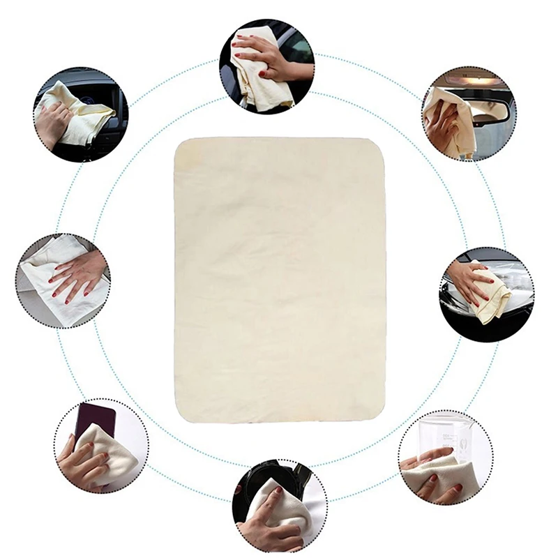 

Car Cleaning Cloth Chamois Leather Car Wash Towel Absorbent Car Glass Clean Deerskin Towel Quick Dry Towel