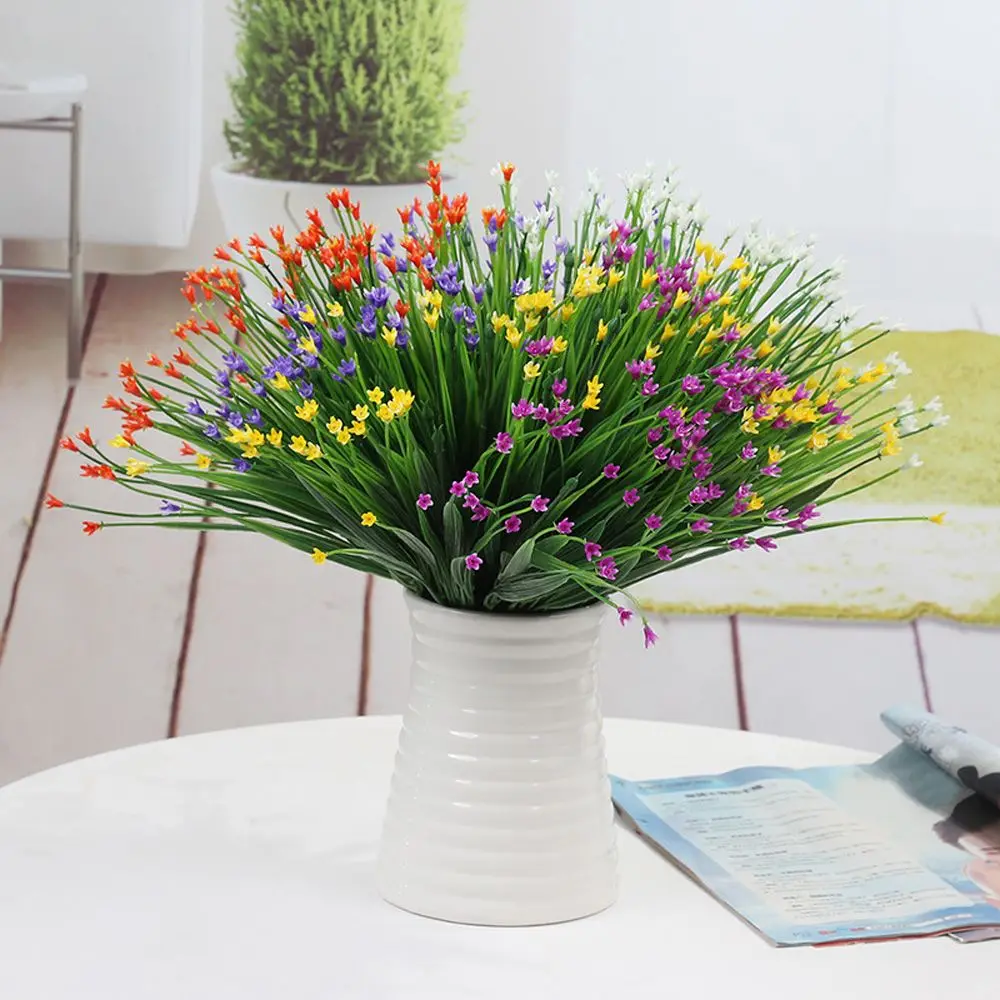 Искусственный цветок имитации растений День рождения Свадьба Декор Пластиковые