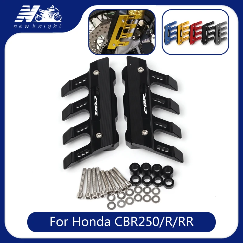 

With Logo 5 Colors For Honda CBR250 CBR250R CBR250RR Motorcycle CNC Aluminum Front Mudguard Anti-Drop Slider Protector Cover
