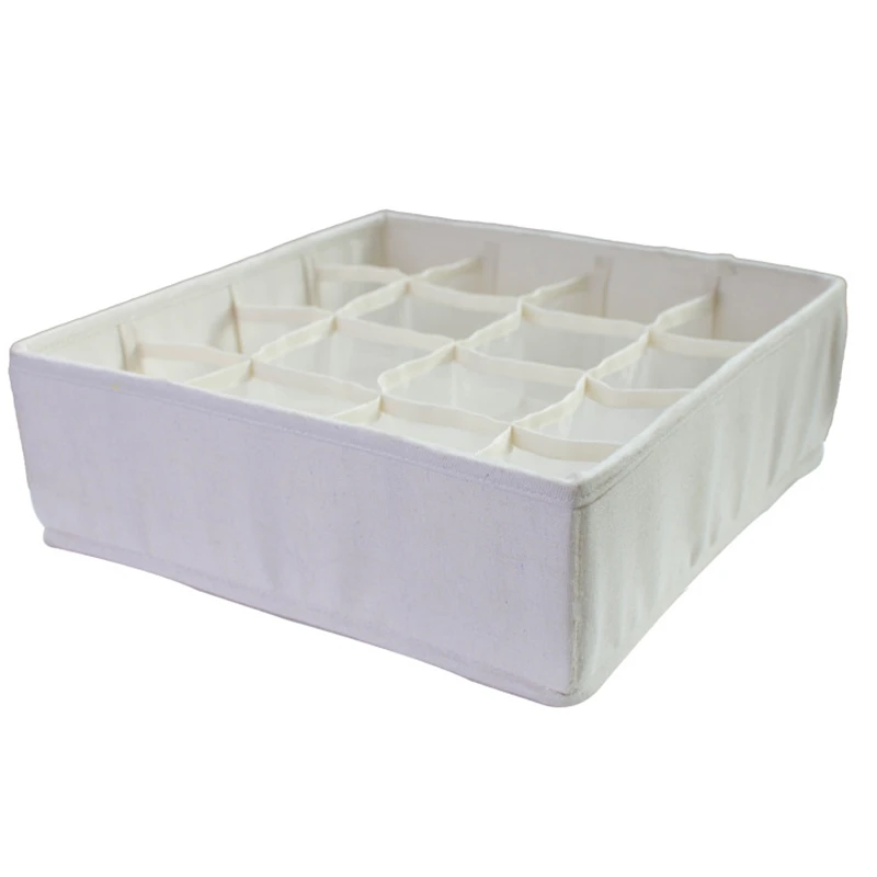 Foldable Underwear Storage Boxes Washable Closet Drawer Socks Organizer with Zipper
