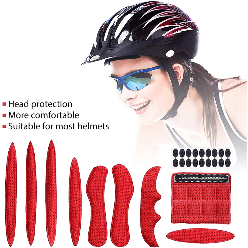 

27 шт., универсальные поролоновые накладки на шлем для защиты от столкновений