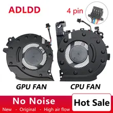 Laptop cpu gpu Cooling Fan Cooler Radiator For HP Pac Gaming 4 Green Blade 15-cx0060T -cx0030nr-cx0045nr 15-CX0062TX TPN-C133