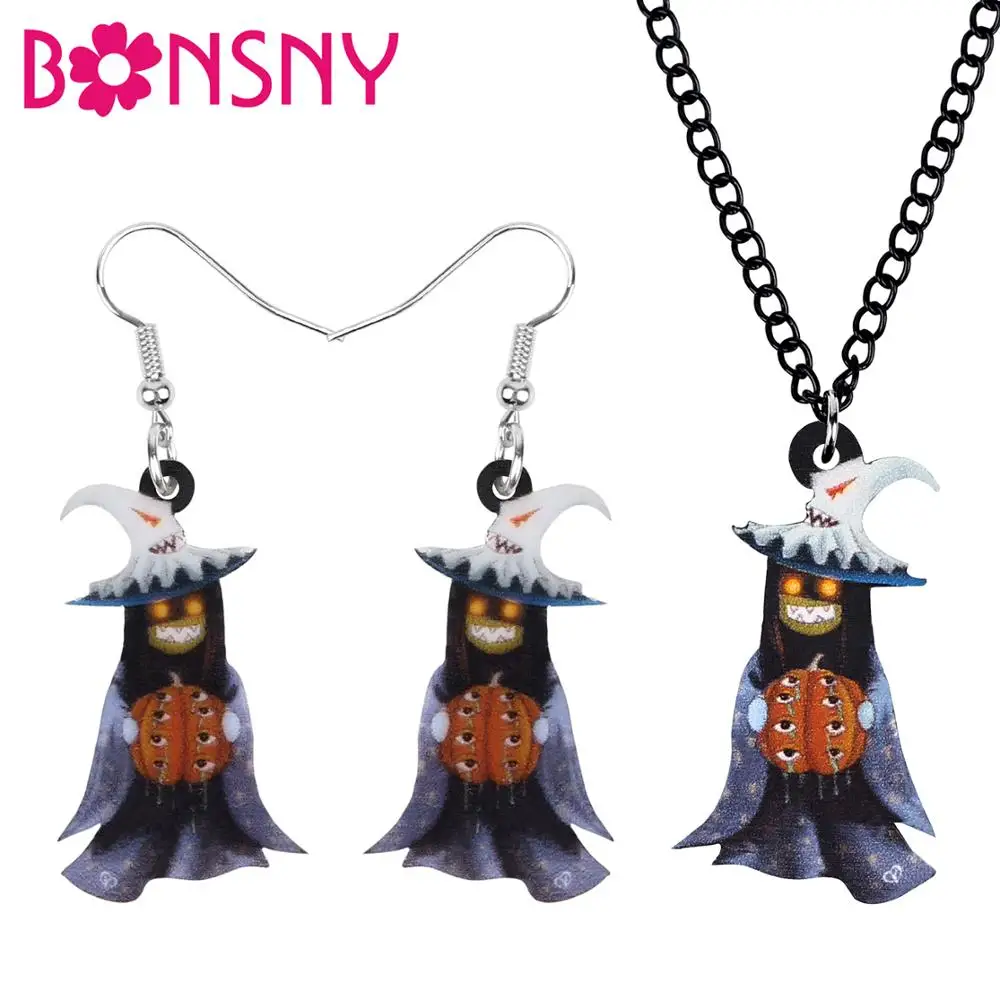 Акриловые украшения Bonsny для Хэллоуина набор украшений в виде демона тыквы